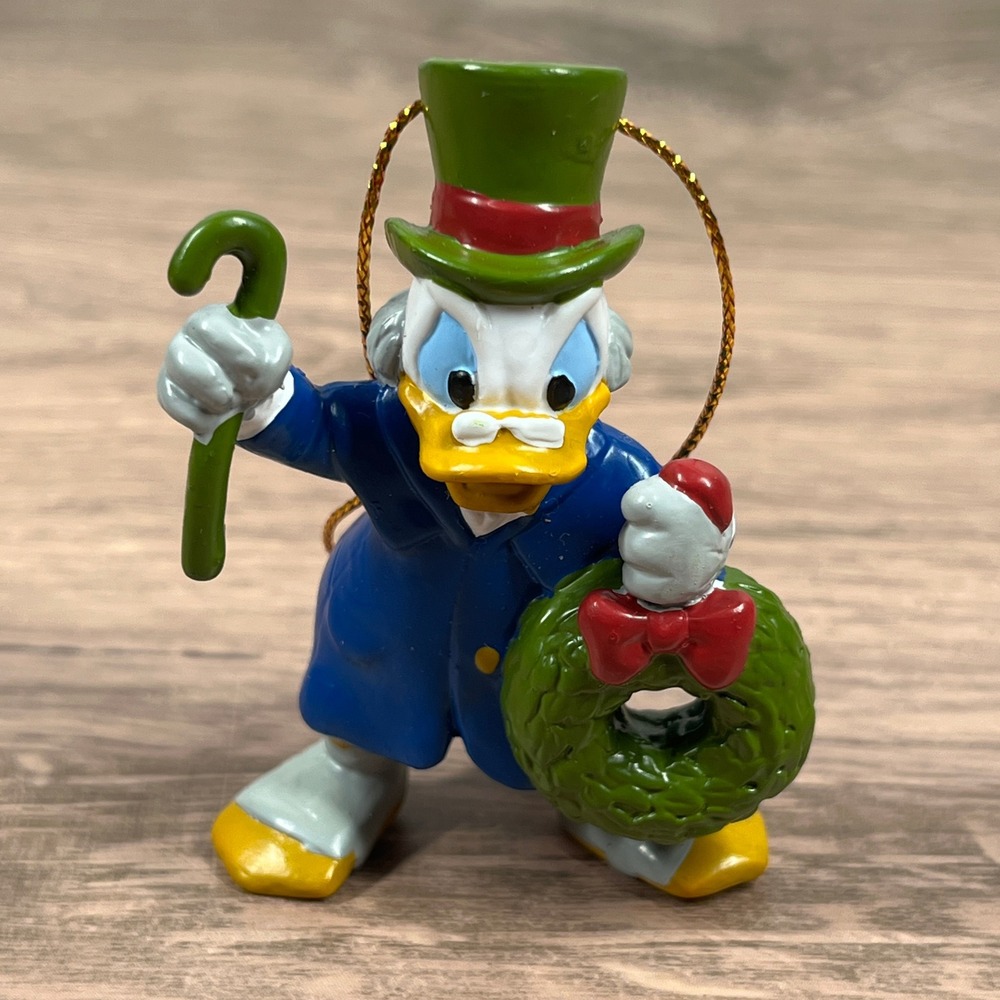 Vintage '92 Avon Ornament Set Disney Christmas Carol Mickey Minnie Scrooge Goofy - Picture 6 of 11